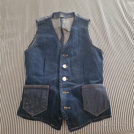 gilet jeans vintage