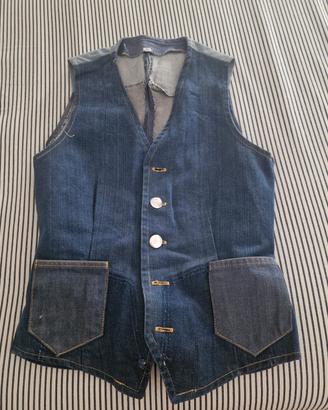 gilet jeans vintage