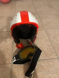 Casco da sci bimbi com maschera