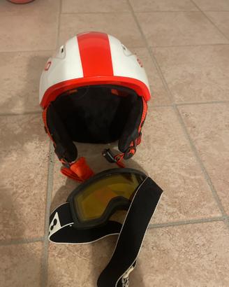 Casco da sci bimbi com maschera
