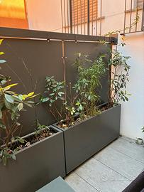 Vasi da esterno - alluminio grigio