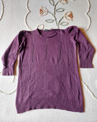 Maglione vintage viola donna