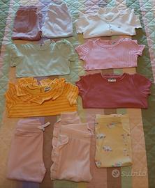 lotto stock kit 12-18 mesi bambina 27 pz.