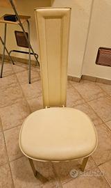 Sedie da soggiorno in pelle