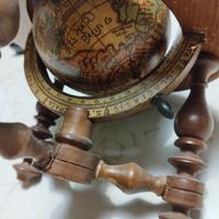 Mappamondo in legno anni 1945/50