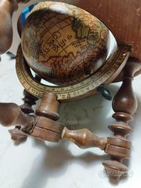 Mappamondo in legno anni 1945/50