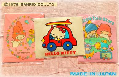 Vintage SANRIO Little T Stars Melody Kitty ADESIVI