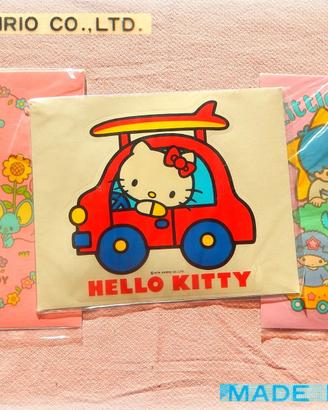 Vintage SANRIO Little T Stars Melody Kitty ADESIVI