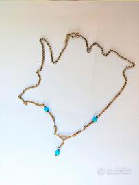 collana Unoaerre argento 925 doarata