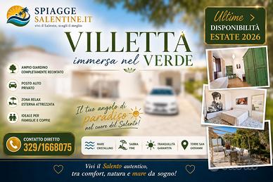 22-29 AGOSTO 700mt MARE 4CAMERE Torre S.Giovanni