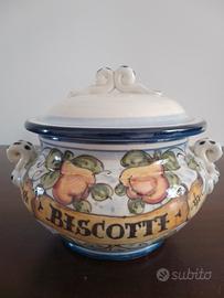 Biscottiera in ceramica