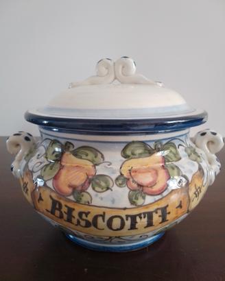 Biscottiera in ceramica