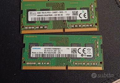 Memoria ram DDR4 4gbyte pc4