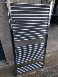 scaldasalviette in  ferro effetto inox 60 x 120 cm