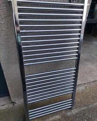 scaldasalviette in  ferro effetto inox 60 x 120 cm