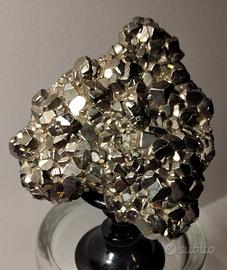 Drusa di cristalli di Pirite naturali  - Spagna