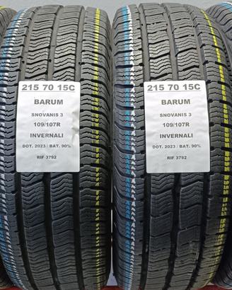 4 GOMME 215 70 15C BARUM 2023 RIF3792