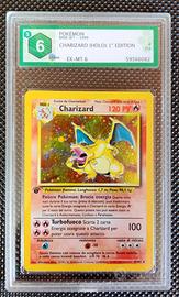 Charizard 4/102 Set Base [GRAAD 6] 1° edizione ITA
