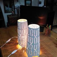 coppia di lampade Ikea stile vintage modernariato 