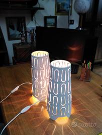 coppia di lampade Ikea stile vintage modernariato 