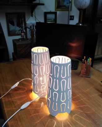 coppia di lampade Ikea stile vintage modernariato 