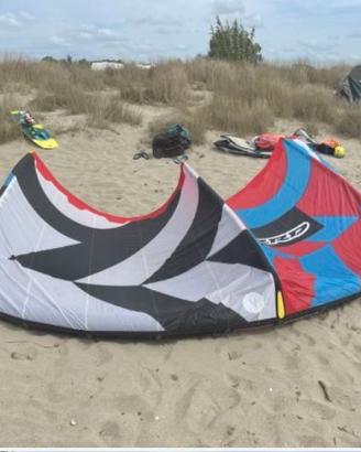 2 vele kite surfi + barra