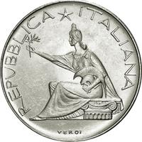 Italia 500 Lire Argento Quadriga 1961 R (1861-61)