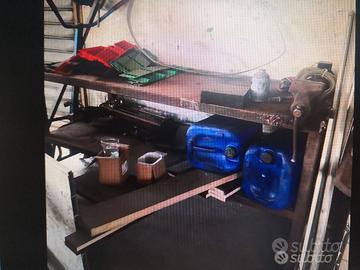 banco lavoro con morsa giardino garage  fai da te