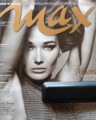 Rivista Max del Febbraio 2008 con Carla Bruni
