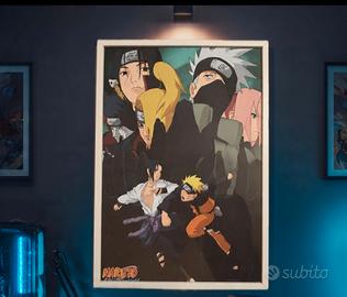 POSTER NARUTO SHIPPUDEN - CORNICE INCLUSA