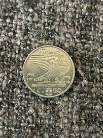 Moneta 50 centesimi 1941