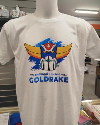 maglia t-shirt Goldrake Daitarn Jeeg poker 