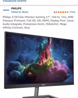 MONITOR 27’’ 144HZ FULL HD