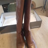 stivali pelle nero giardini