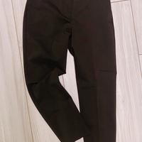 Pantalone nero Atos Lombardini cropped 42