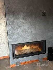 Camino a legna da incasso  smontanto