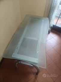 Scrivania Pc in vetro temprato