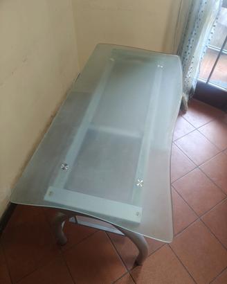 Scrivania Pc in vetro temprato