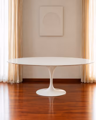 Tavolo ovale Tulip in marmo Bianco - Saarinen