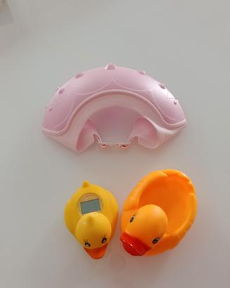 accessorii per il bagnetto del neonato 