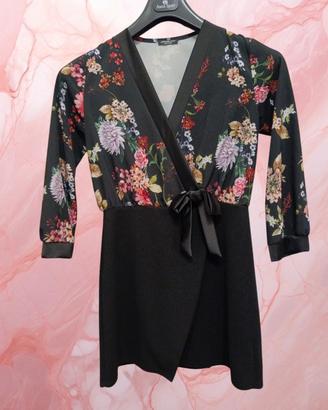 vestito donna elegante tg unica nero