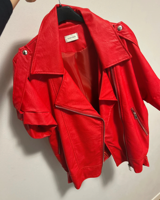 Giacca biker donna Susy Mix rossa – Usata