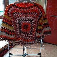 Maglia multicolore misto lana lavorazione Granny 