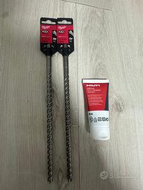 Punte SDS Plus Milwaukee MX4 + Grasso Hilti NUOVI