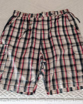 Bermuda uomo cargo WJT TRS quadri taglia M