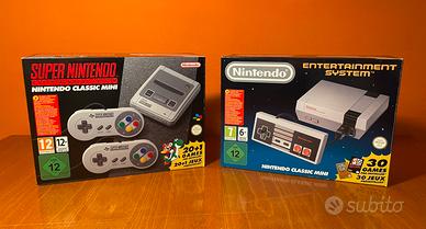 Console Nintendo NES e SNES Mini NUOVE