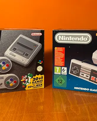 Console Nintendo NES e SNES Mini NUOVE