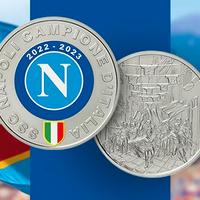 Medaglia ufficiale 3°scudetto del Napoli d'ARGENTO