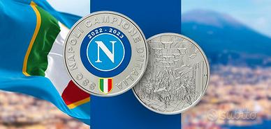 Medaglia ufficiale 3°scudetto del Napoli d'ARGENTO