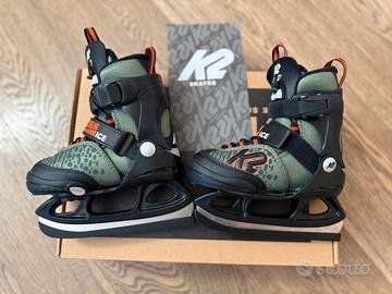 Pattini da ghiaccio bimbo K2 Raider Ice come nuovi